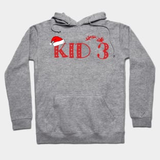 Christmas Family Name "Kid 3" Photo Design Shirt Hoodie